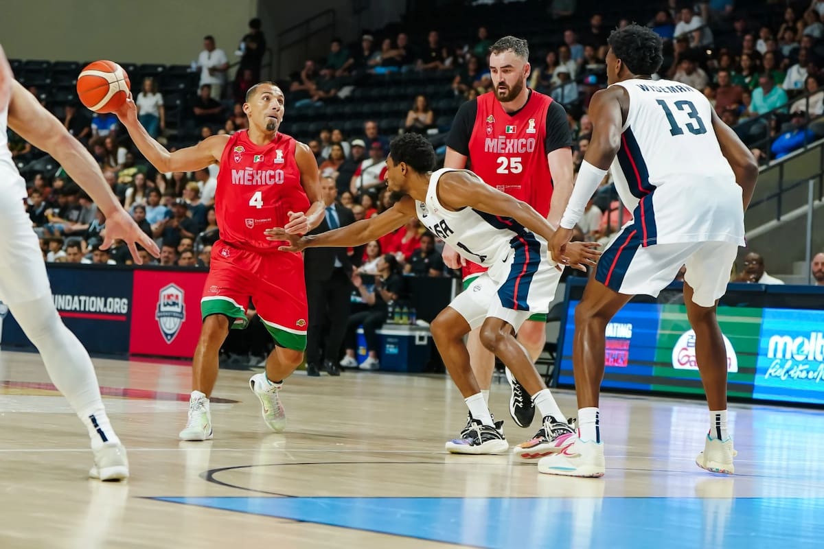 La selección mexicana de basquetbol perdió en San Diego ante Estados Unidos