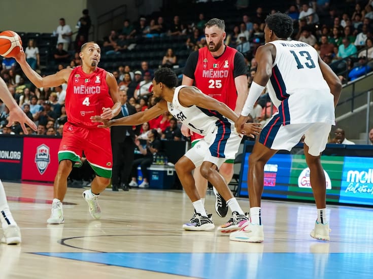 La selección mexicana de basquetbol perdió en San Diego ante Estados Unidos