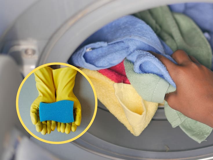Cómo quitar pelusas, hilos y pelos de la ropa al lavarla: el truco de la esponja explicado paso a paso