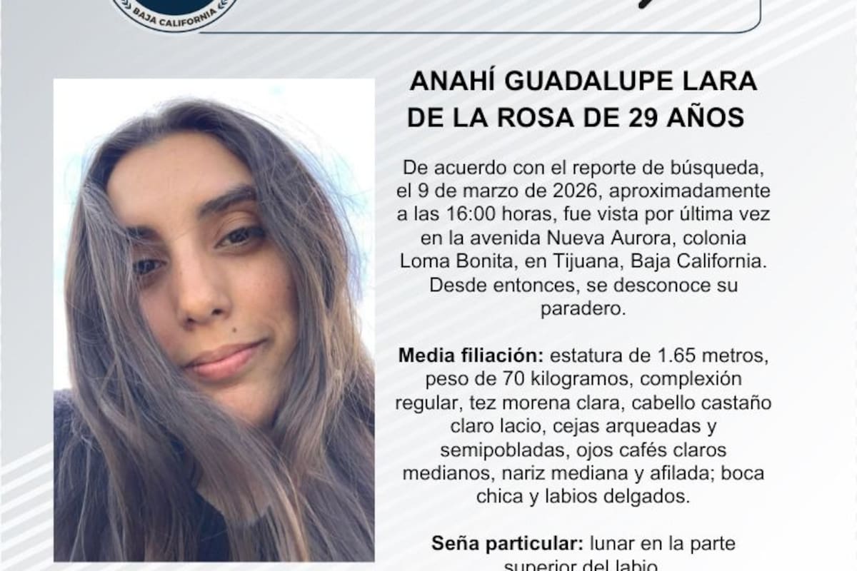 Se busca a Anahí Guadalupe Lara de la Rosa de 29 años de edad