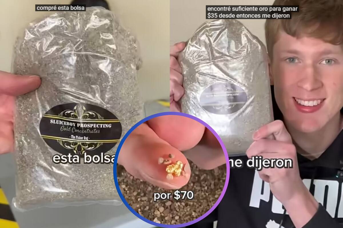Youtuber encuentra pepitas de oro en una bolsa de tierra y se vuelve viral