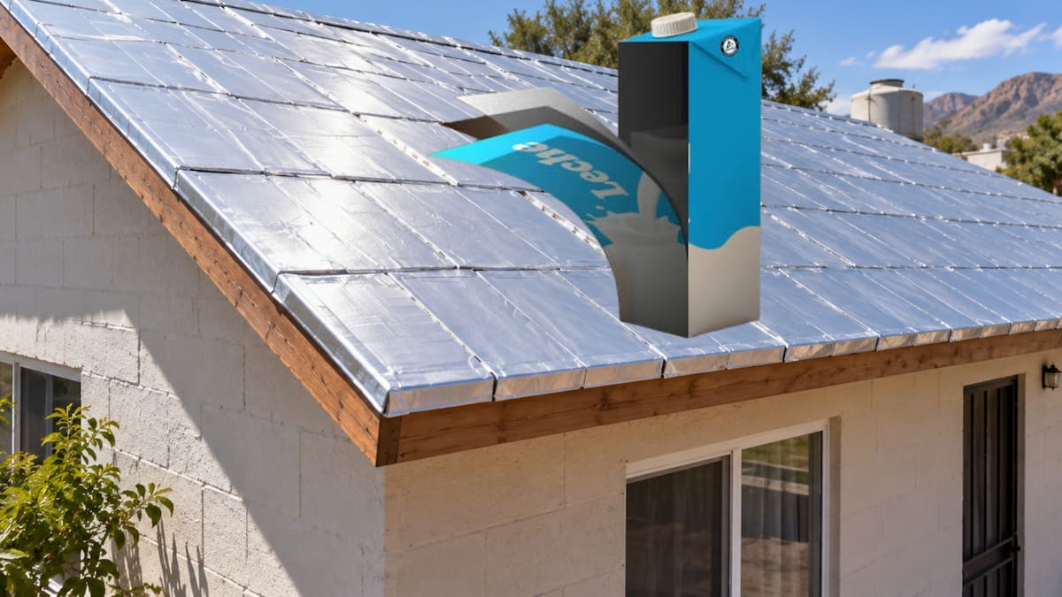 Expertos revelan cómo usar envases de Tetra Pak en el techo como aislante contra el calor para reducir la sensación térmica hasta 6 °C junto al consumo de energía en el hogar