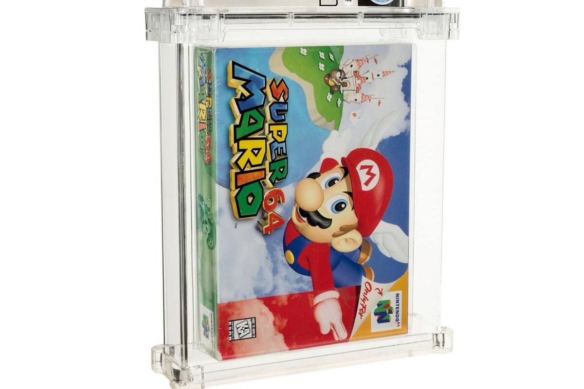 Videojuego de Super Mario 64 de 1996 es subastado en 1.56 mdd
