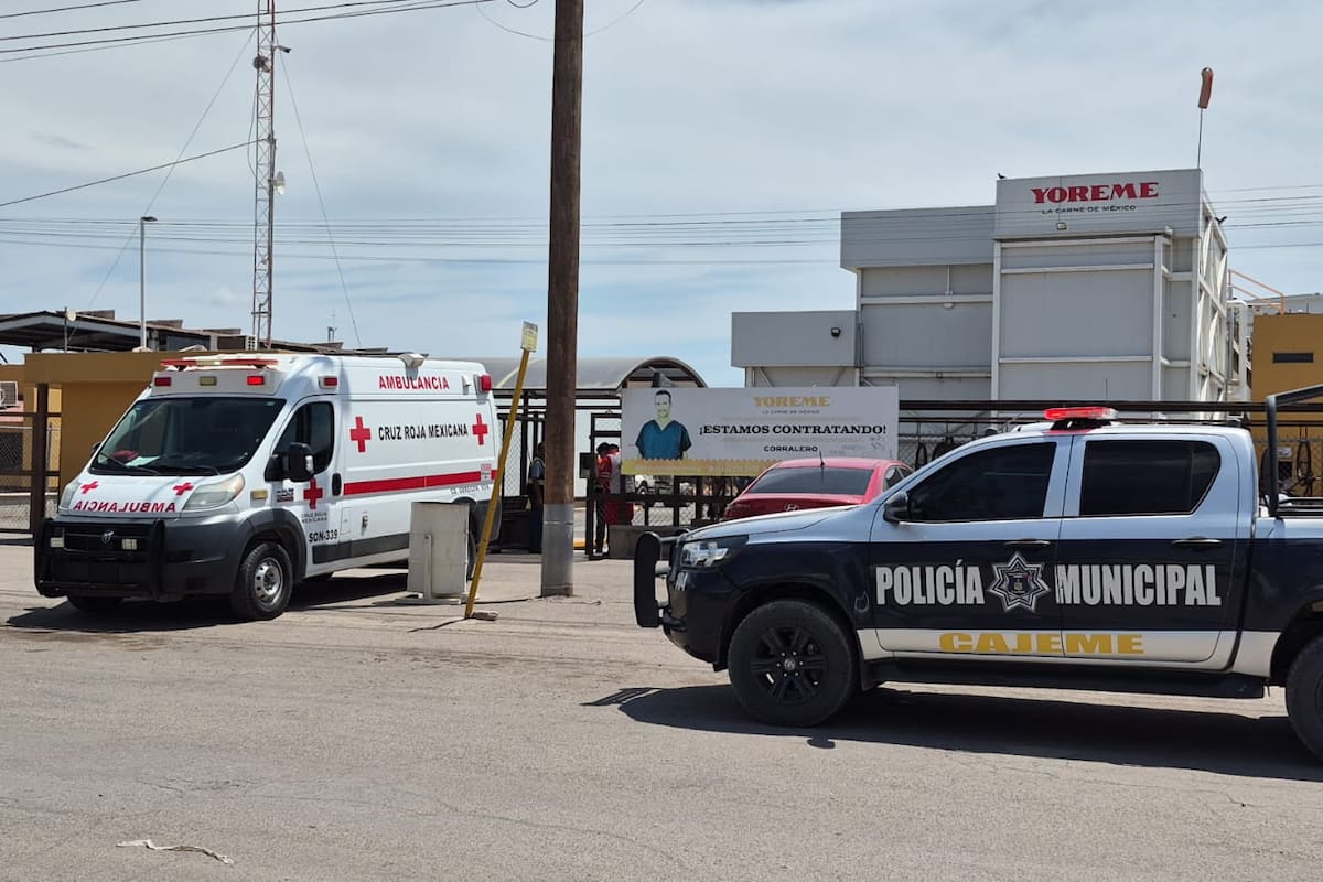 Presunta fuga de amoniaco en industria de carne dejó al menos cinco intoxicados en Ciudad Obregón
