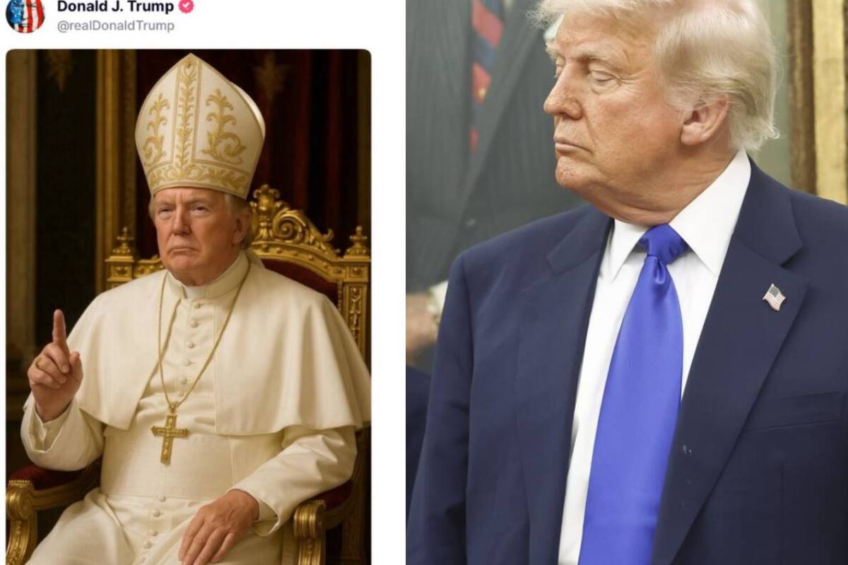 “Vergonzoso”, así reacciona parte de la comunidad católica de EEUU luego que Trump compartiera una imagen con AI como Papa