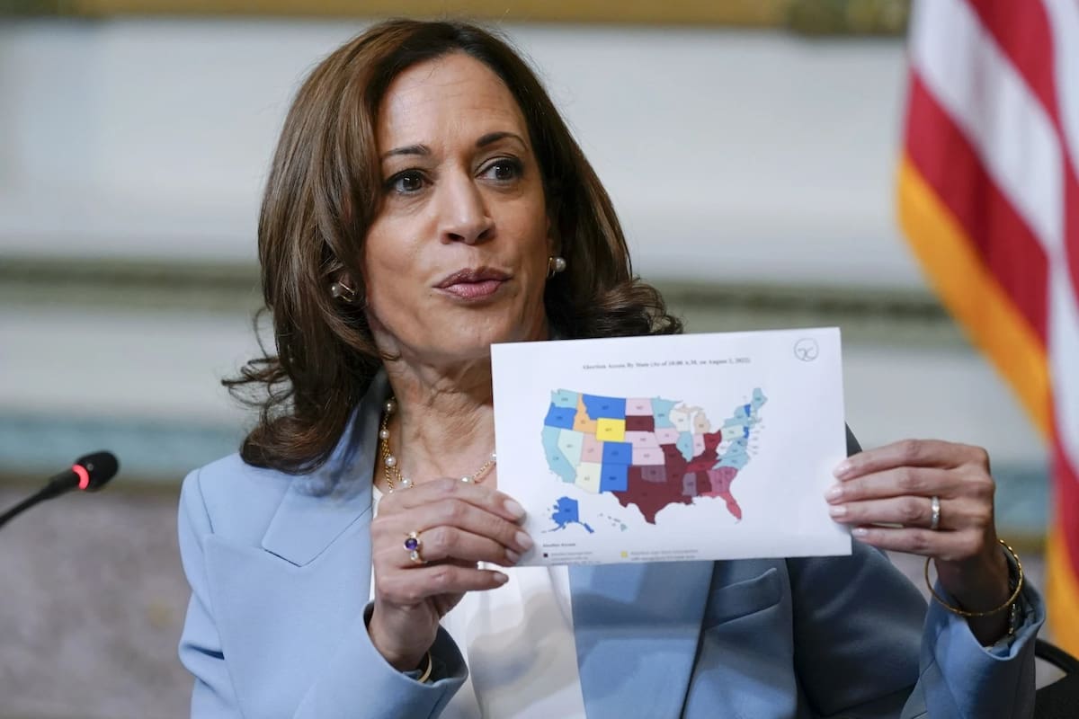 Kamala Harris, exvicepresidenta de Estados Unidos, en una fotografía de archivo. | Crédito: AP