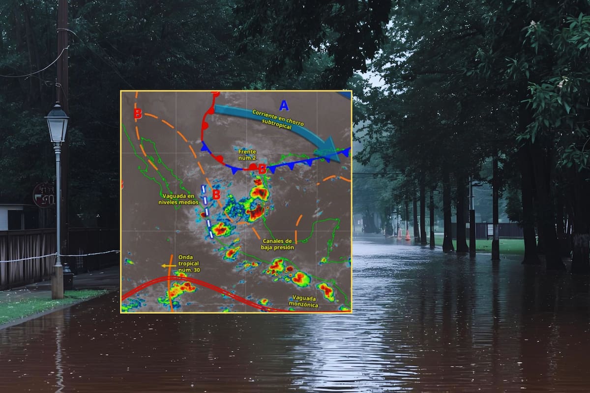 SMN advierte por lluvias intensas con riesgo a inundaciones y el regreso del calor extremo en estos estados este domingo