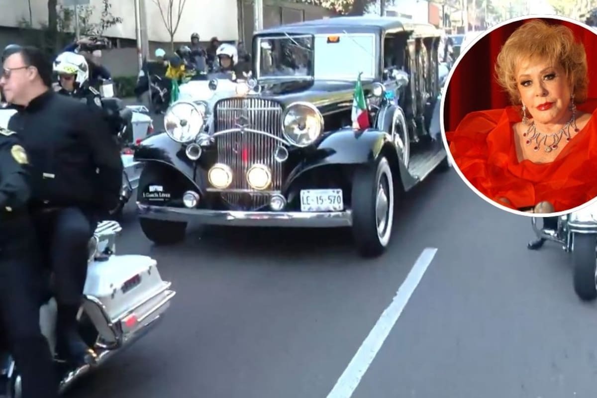 El cortejo fúnebre de Silvia Pinal recorre las calles de CDMX para que más personas formen parte de este momento