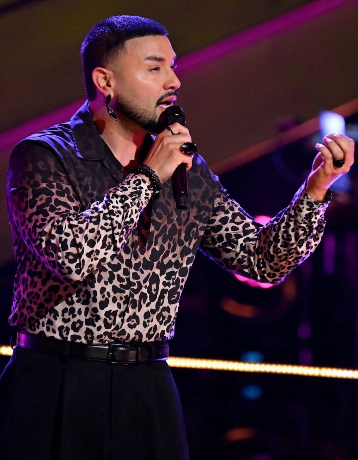 El cantante ganó la fase de batallas tras enfrentarse a su compañero de equipo, Elías Gómez. Foto: Cortesía