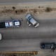 Accidente múltiple en avenida Internacional involucra a patrulla de Tránsito en Tijuana; unidad iba en camino a otro accidente