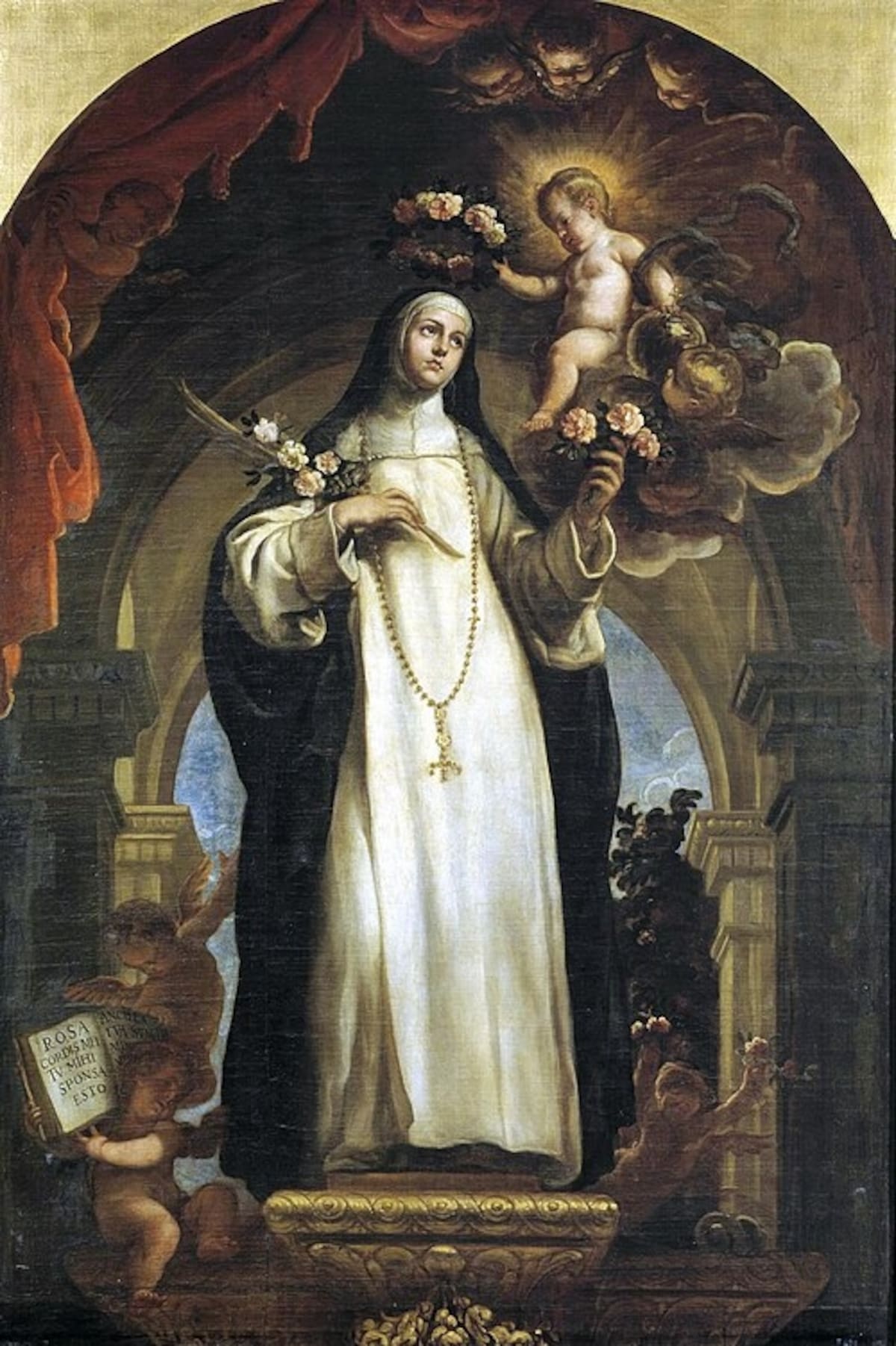 Santa Rosa de Lima, óleo sobre lienzo realizado por Claudio Coello en 1683 y conservado en el Museo del Prado. | Crédito: Claudio Coello / Museo del Prado / Wikimedia Commons / Dominio público.