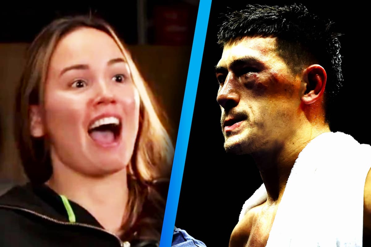 Ekaterina Bivol festeja con burla la caída de su exmarido Dmitry Bivol ante Artur Beterbiev