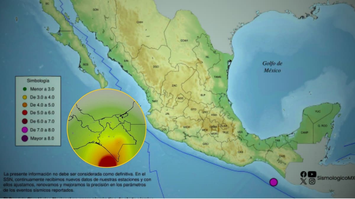 ¿Qué es la triple frontera tectónica? El choque “oculto” de tres placas bajo el suelo de Chiapas reveló por qué la región costera acumula los terremotos más potentes de la historia del país, según el Servicio Sismológico Nacional