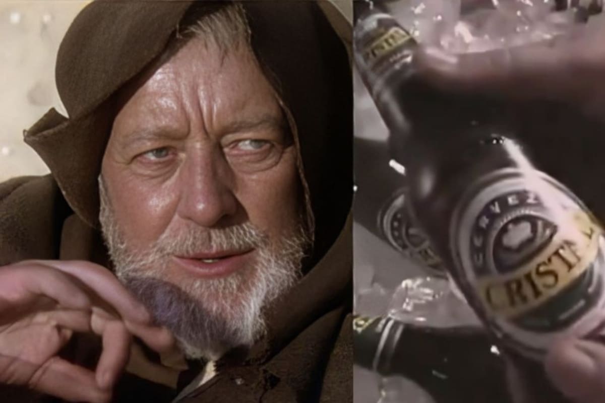 La genialidad publicitaria del 2003: anuncios de ‘Cerveza Cristal’ en ‘Star Wars’ se reinventan como un meme viral