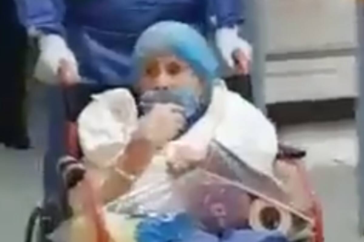 Abuelita de 90 años se recupera de Covid-19 en Veracruz