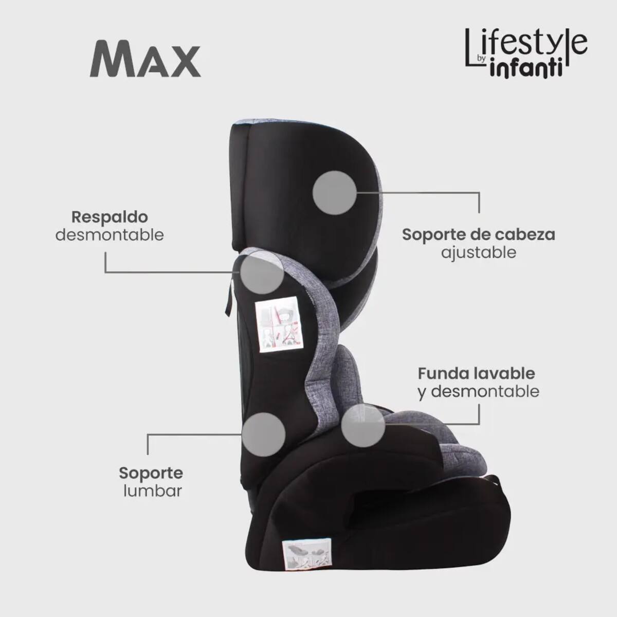Autoasiento infantil de la línea Lifestyle by Infanti | Mercado Libre