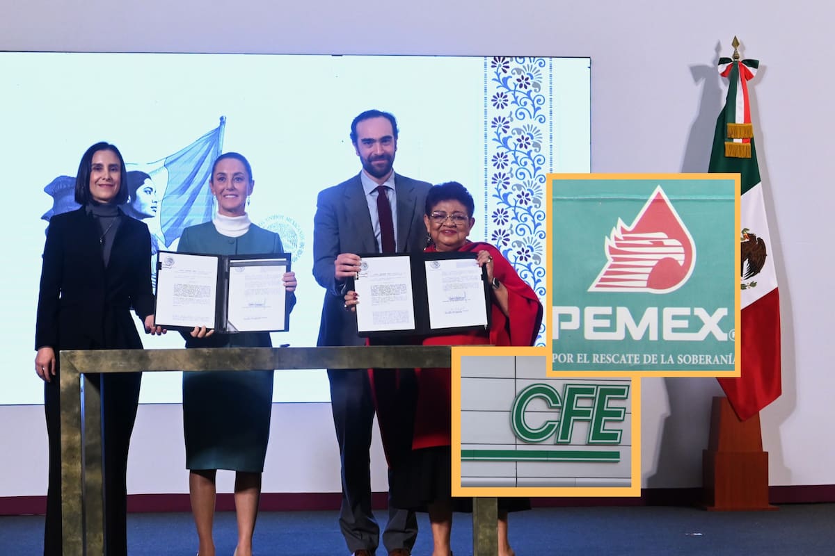 Pemex y CFE vuelven a ser empresas públicas: Sheinbaum firma decretos