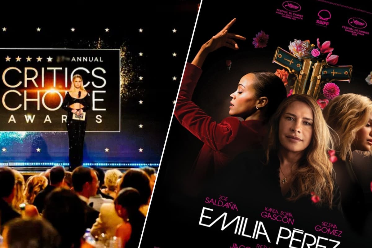 VIDEO: Muestran silencio incómodo cuando ganó Emilia Perez en los Critics Choice Awards