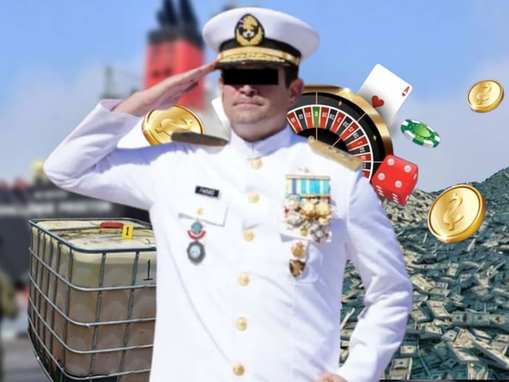 Vicealmirante Farías se delató ante la UIF con una casa de 5 millones de pesos, apuestas exorbitantes, operaciones financieras y todos estos lujos; ahora está detenido y acusado de liderar una red de huachicol fiscal ligada al megabuque con 10 millones de litros de combustible ilegal decomisado en Reynosa