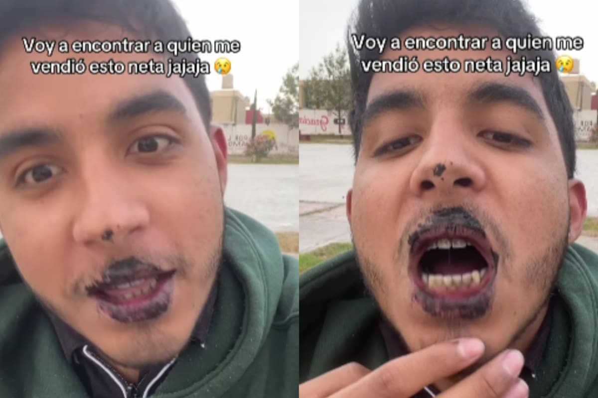 “Te la chiflaste, eh”: Joven pone en evidencia a chica que le vendió un cupcake con mal sabor y le deja la boca de color negro
