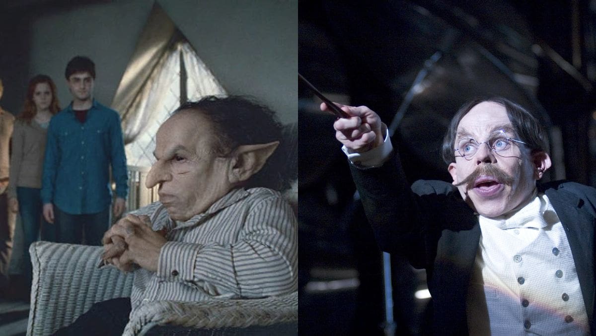 Warwick Davis en la saga de "Harry Potter"
