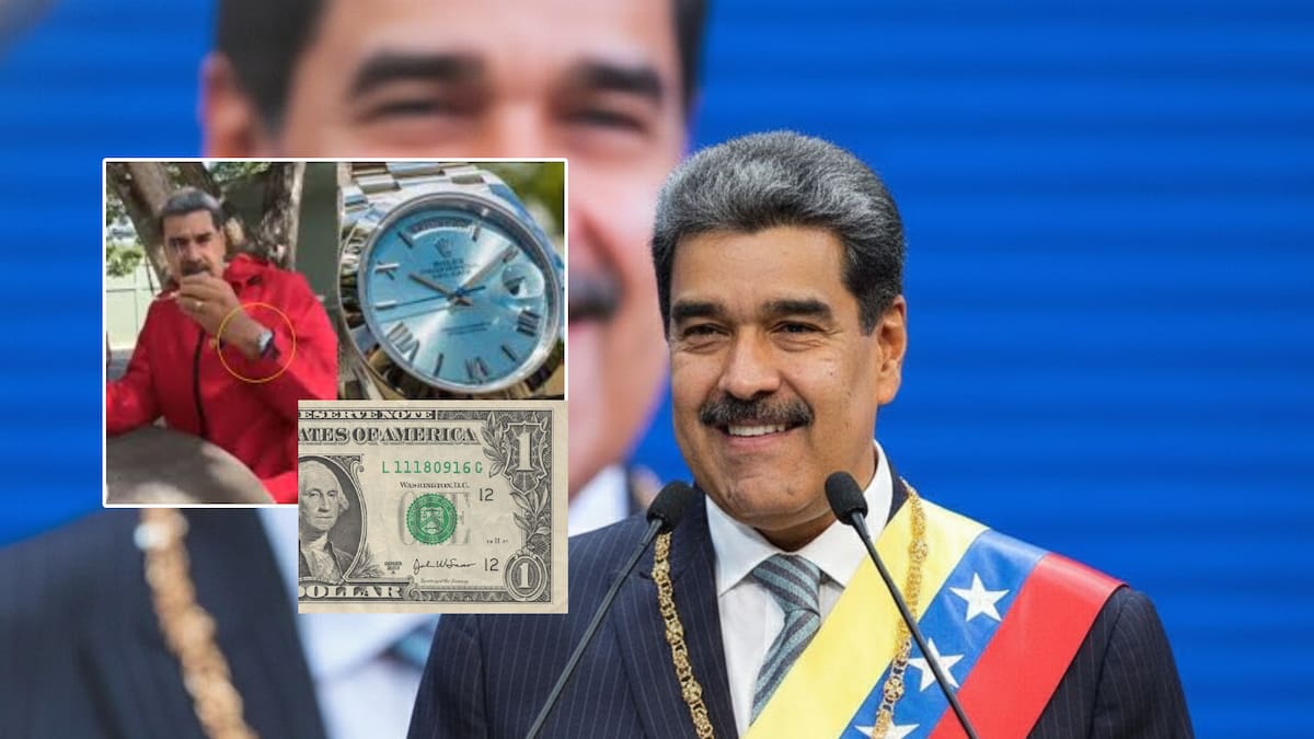 Pese a reloj Rolex y otros lujos, Nicolás Maduro afirmó ganar solo 120 dólares al mes mientras el salario mínimo de los venezolanos es de tan solo medio dólar, e incluso aseguró que su esposa Cilita es quien lo administra