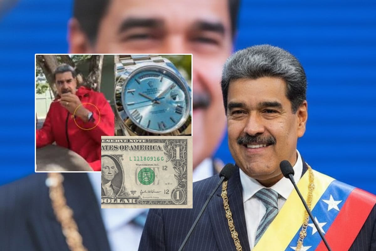 Pese a reloj Rolex y otros lujos, Nicolás Maduro afirmó ganar solo 120 dólares al mes mientras el salario mínimo de los venezolanos es de tan solo medio dólar, e incluso aseguró que su esposa Cilita es quien lo administra