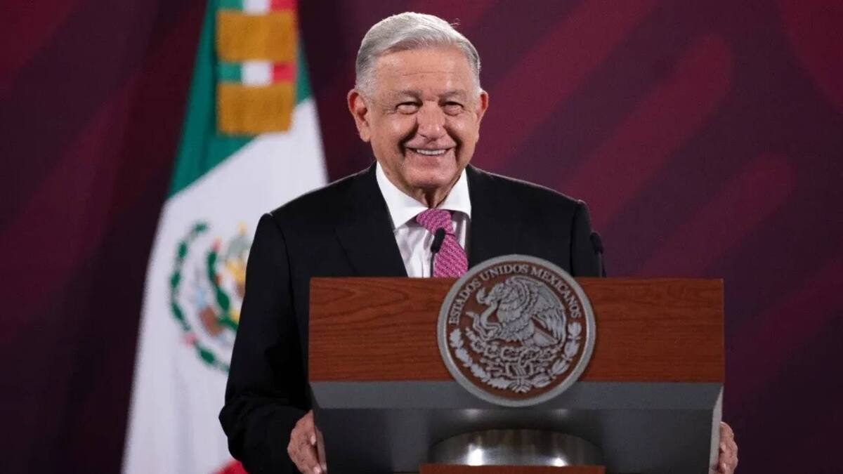 Fotografía de archivo del presidente Andrés Manuel López Obrador durante una conferencia matutina.