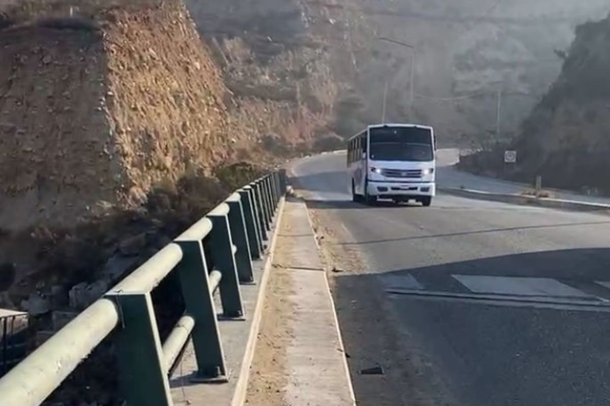 Causa caos vial en carretera Tijuana-Tecate maniobras por obra Garita Otay II