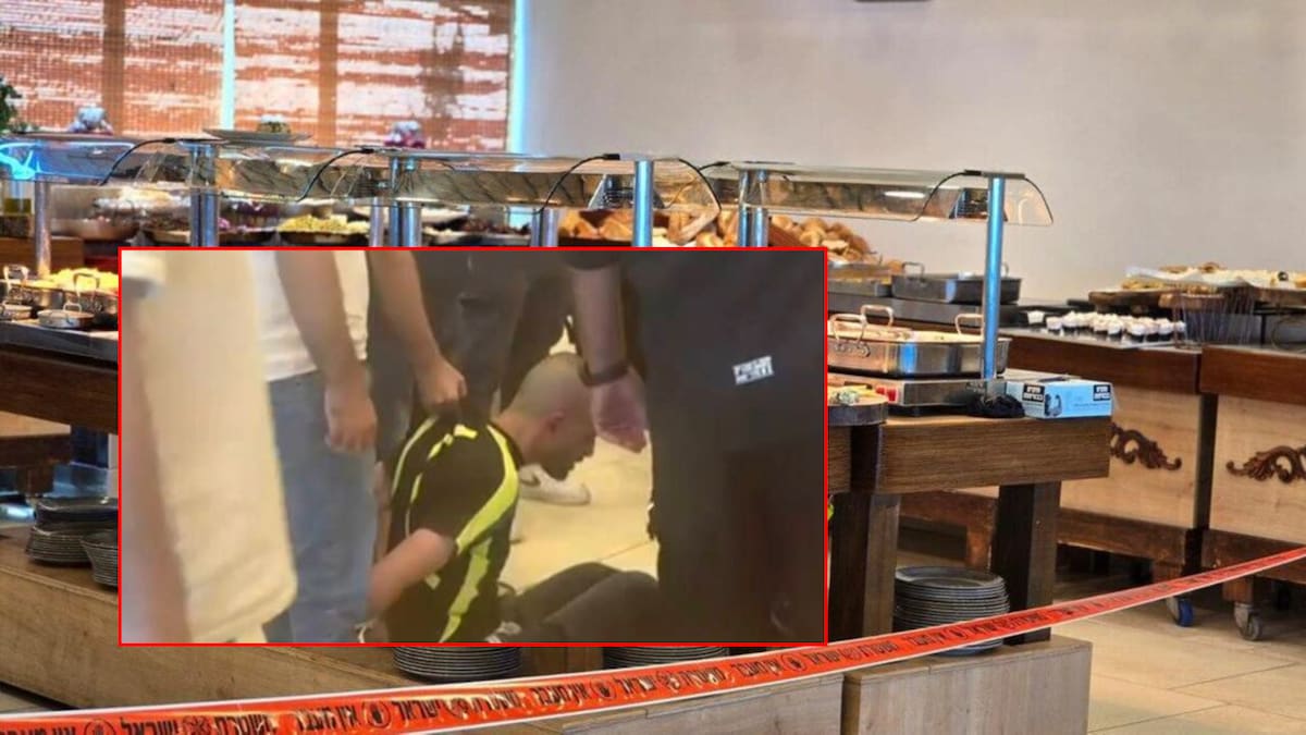 Lavaplatos palestino robó un cuchillo de la cocina y comenzó a apuñalar a los comensales del hotel; dos israelíes resultaron heridos, uno en estado crítico