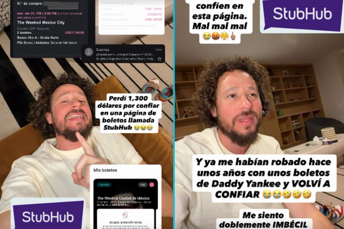 Luisito Comunica denuncia haber sido estafado por más de 20 mil pesos al intentar comprar boletos en reventa digital y advierte cómo identificar fraudes