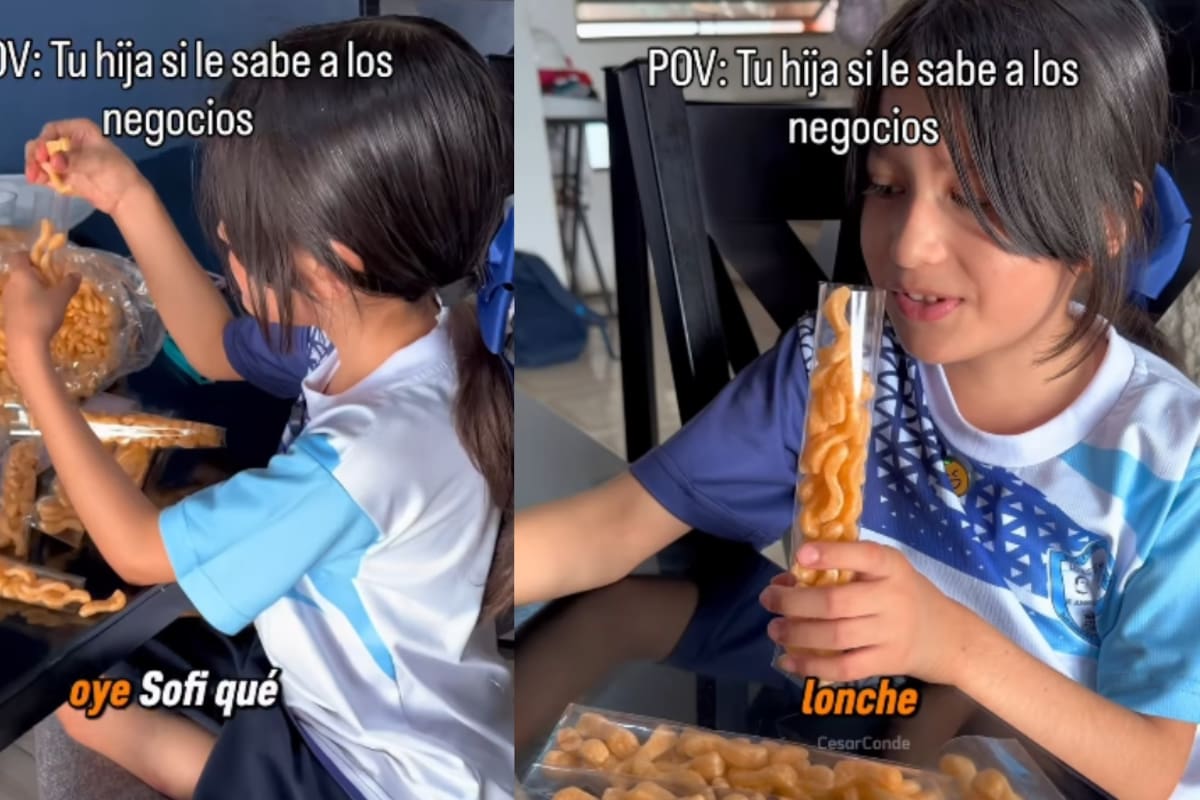 “Mentalidad de tiburón”: hombre descubre a su hija vendiendo botanas al doble de su precio en la escuela