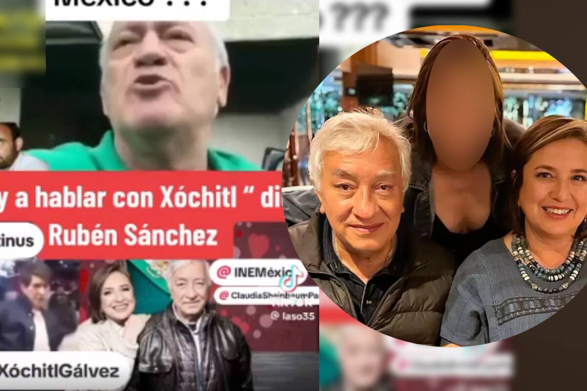 Captan a esposo de Xóchitl Gálvez, Rubén Sánchez, bloqueando estacionamiento con postes y conos