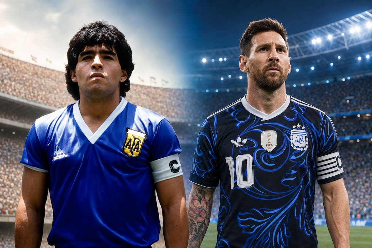Lionel Messi y Argentina vuelven a vestir de azul ante Inglaterra en la semifinal del Mundial 2026, 40 años después: la historia de cómo la Albiceleste se quedó sin camisetas en México 86, compró jerseys piratas en Tepito y Maradona anotó La Mano de Dios y El Gol del Siglo en un partido marcado por las Islas Malvinas
