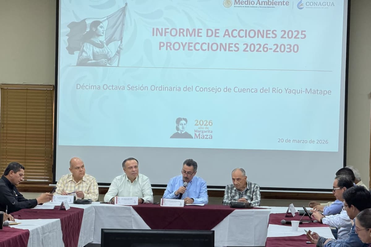 Realizan en Cajeme Consejo de Cuenca del Río Yaqui-Mátape