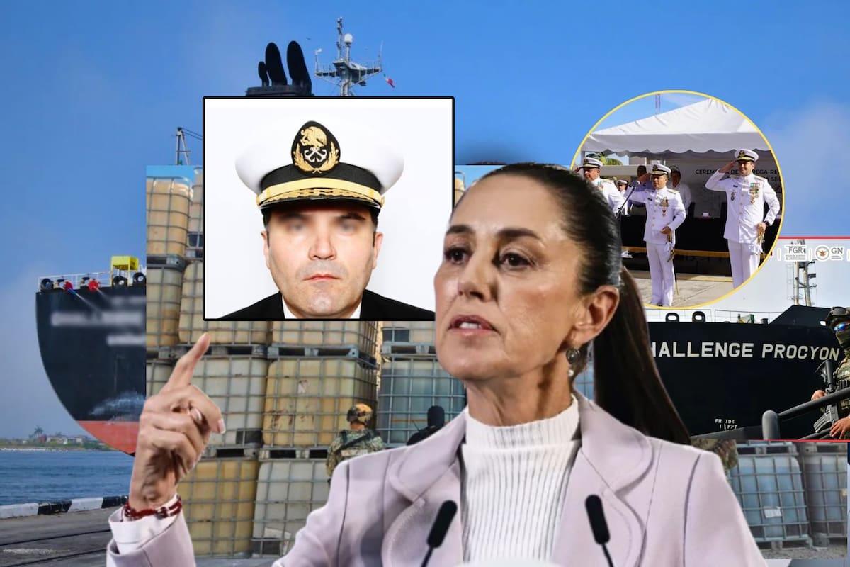 Mientras el hermano del Vicealmirante Farías quedó libre por amparo, Sheinbaum afirma que no han acabado los arrestos por el huachicol fiscal en el megabuque asegurado en Reynosa