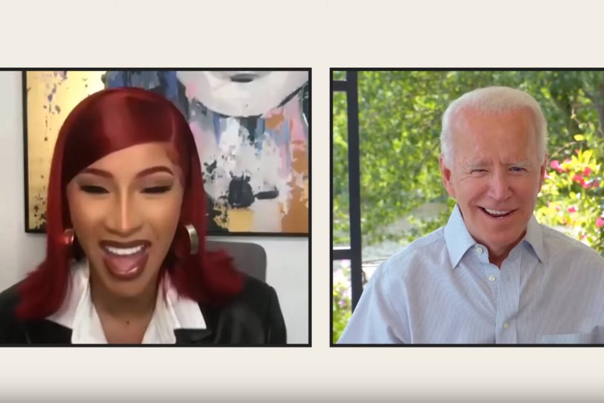 Cardi B mantiene una charla con Joe Biden en la que le hace un par de peticiones