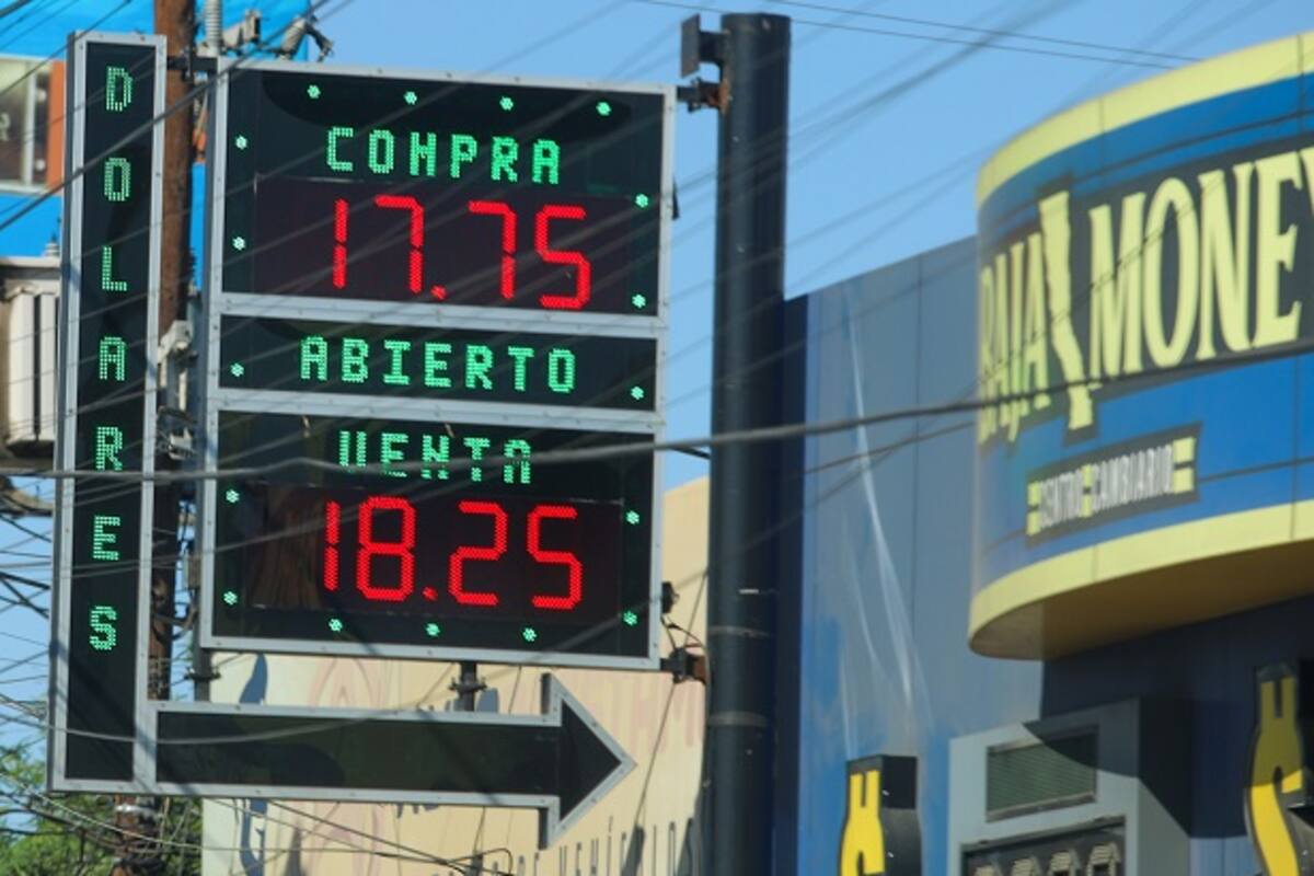 Dólar se vende en 18.25 pesos en casas de cambio de Mexicali