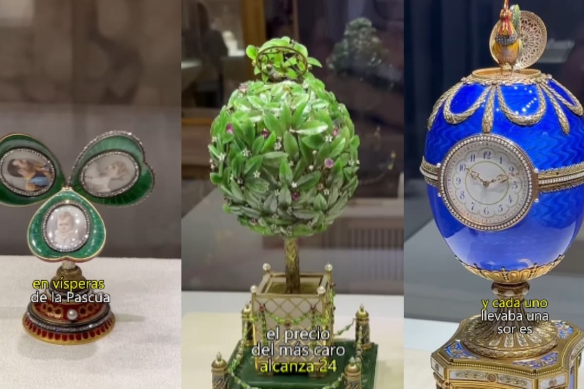 “Eran regalados por los zares a sus esposas”: chica cuenta la historia detrás de los famosos huevos de Fabergé