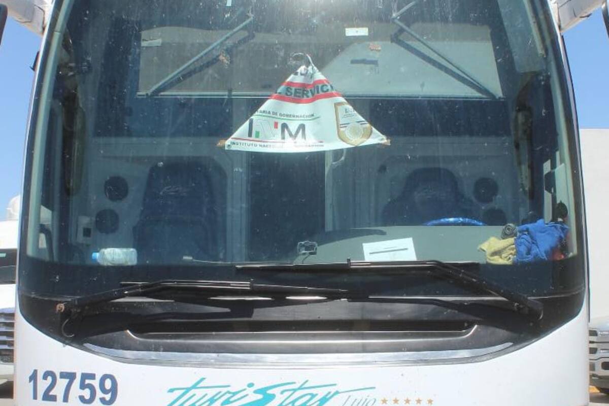 INM asegura que autobús con cocaína es ajeno al instituto