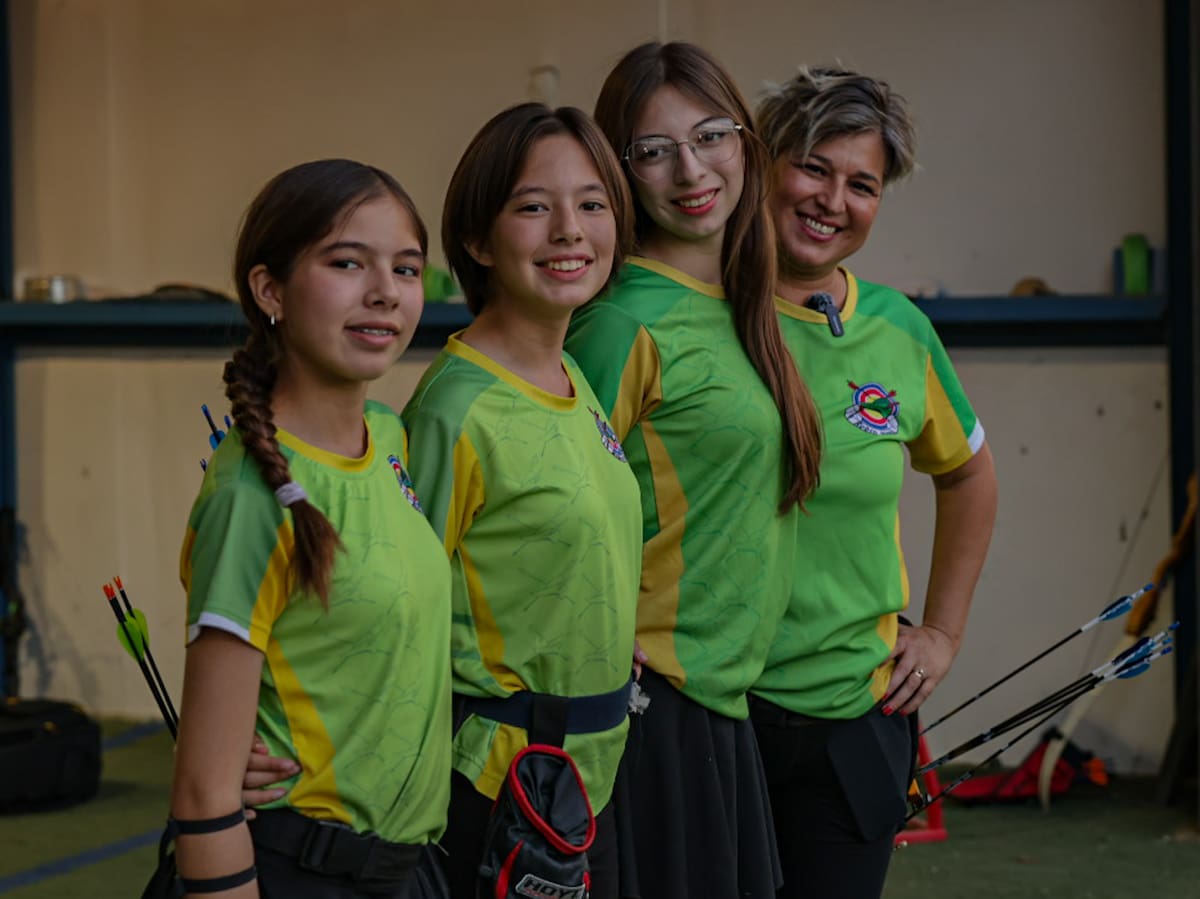 Para la arquera especialista en la modalidad de compuesto, tener su
primera hija representó motivación l Foto: Javier Gallegos