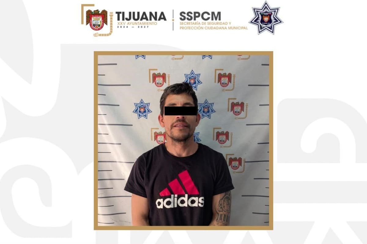 Asegura Policía Municipal de Tijuana a persona buscada como presunto responsable de tentativa de homicidio