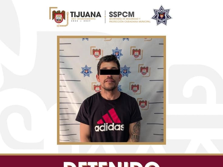 Asegura Policía Municipal de Tijuana a persona buscada como presunto responsable de tentativa de homicidio