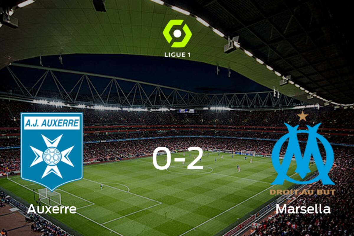 Olympique de Marsella vence 2-0 en el feudo de Auxerre