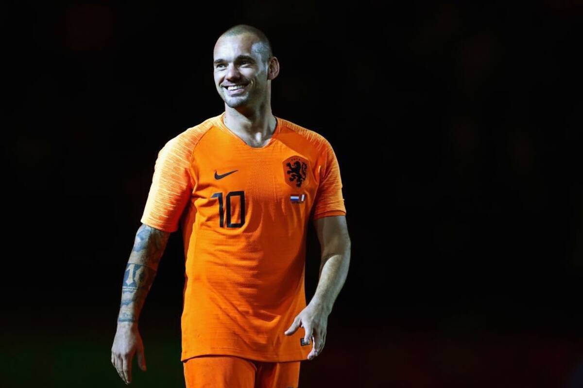 Sorprende físico de Wesley Sneijder a dos semanas de su retiro