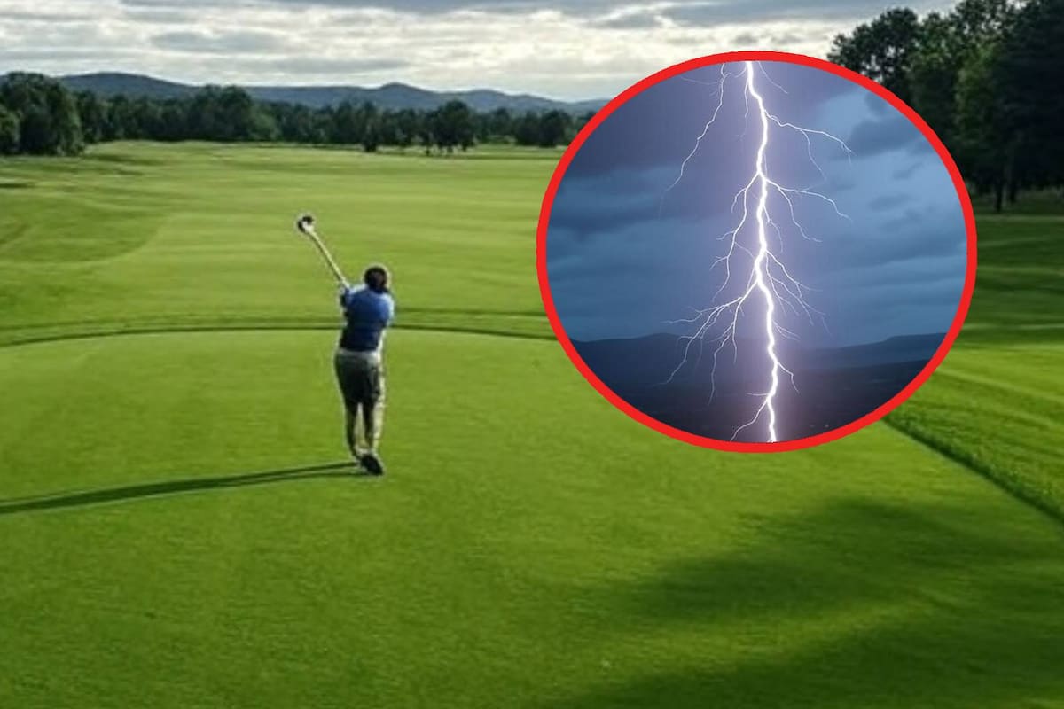 Estaba participando en una competencia de golf cuando un rayo lo mató en Nueva Jersey