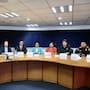 Rosa Icela Rodríguez, Harfuch y Mario Delgado se reúnen con Clara Brugada previo al inicio de la inauguración del Mundial de Fútbol