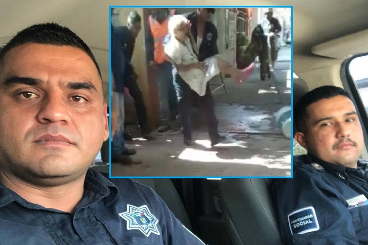 VIDEO: ¡Héroes! Policías salvan a mujer de la tercera edad de incendio en Ciudad Obregón
