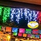 Serie led tipo cascada tricolor de 10 metros en oferta
