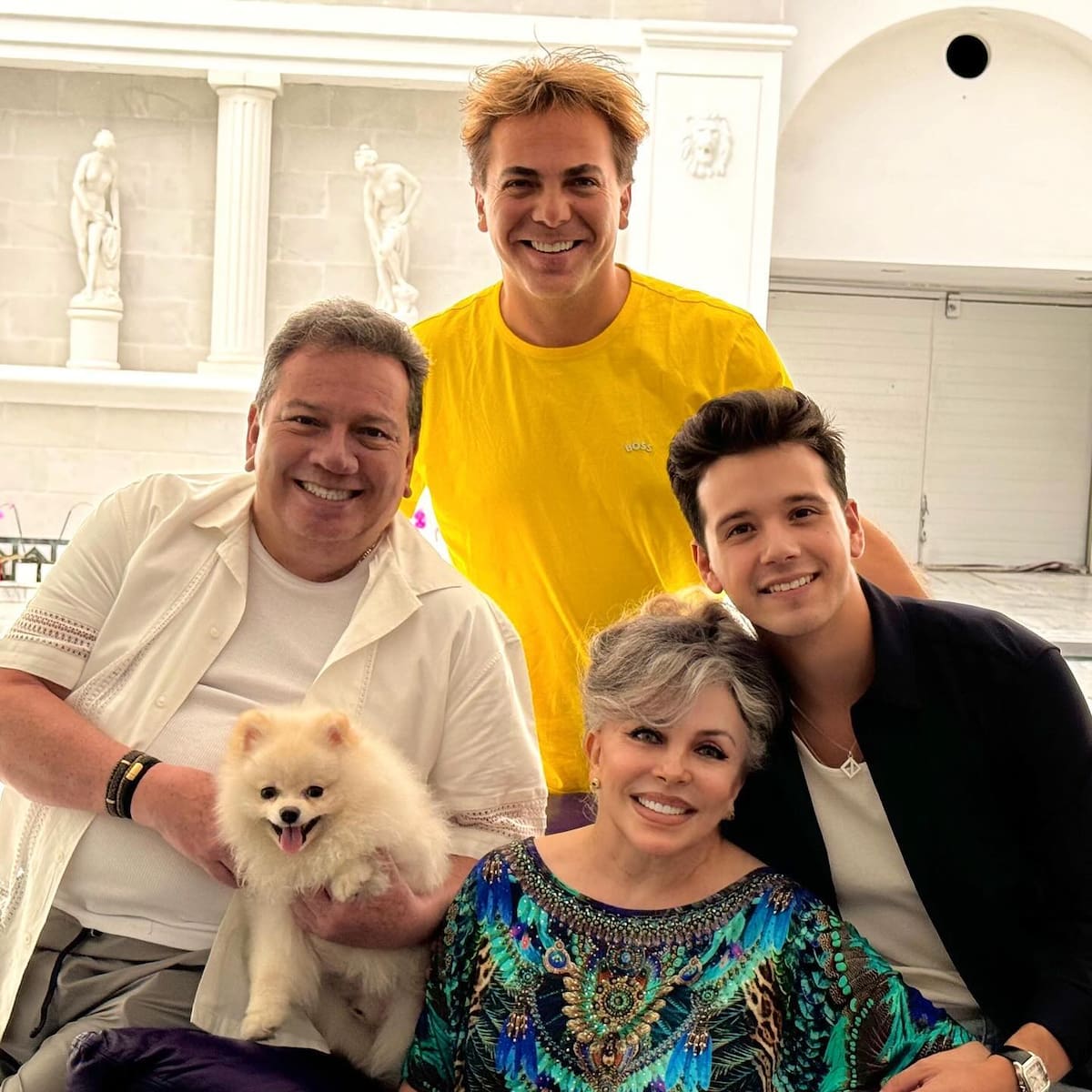 Christian Castro, Coque Muñiz, Michel Castro y Verónica Castro / IG: @cristiancastro